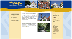 Desktop Screenshot of hayingen.de